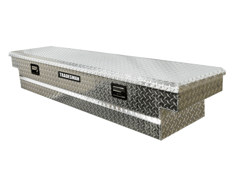 Tradesman — Tradesman Aluminum Economy Cross Bed Truck Tool Box (72in.) - Brite