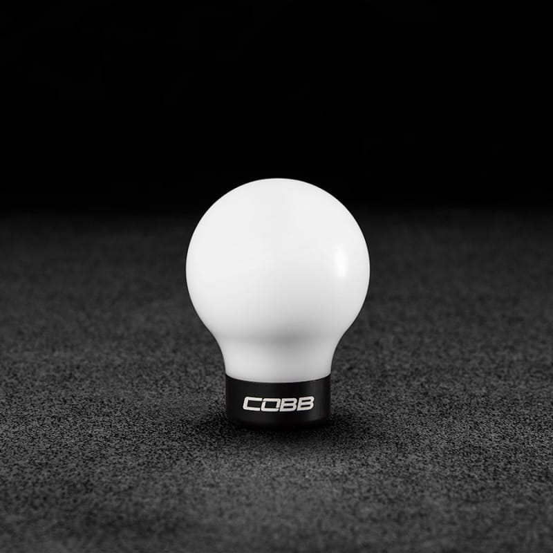 COBB — Cobb 07-13 Mazdaspeed3 & 06-07 Mazdaspeed6 Shift Knob - White Knob w/Stealth Black Base