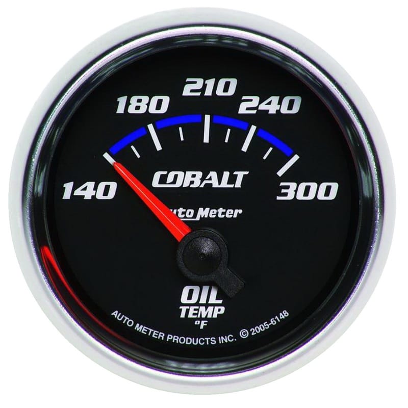 AutoMeter — Autometer Cobalt 2 1/6in 140-300 Degree F Oil Temperature Gauge
GA 2" OILT ELECT CB