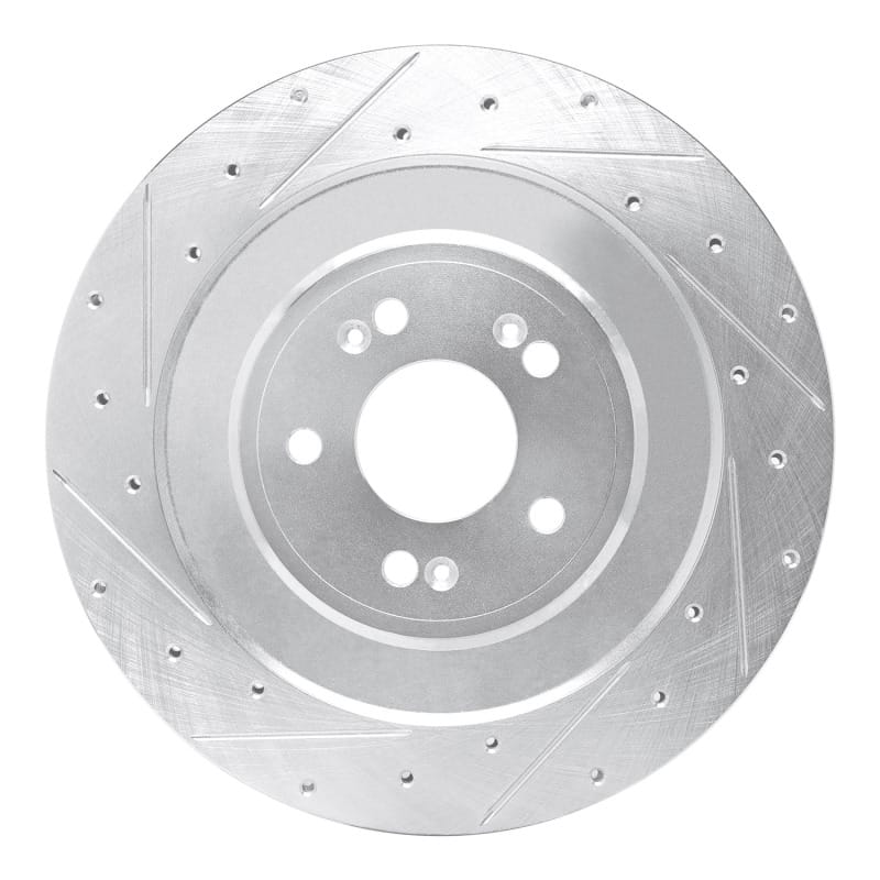 R1 Concepts — R1 21-26 Genesis G80 Rear Left Drilled & Slotted Silver Brake Rotor
R1 Brake Rotor Drill