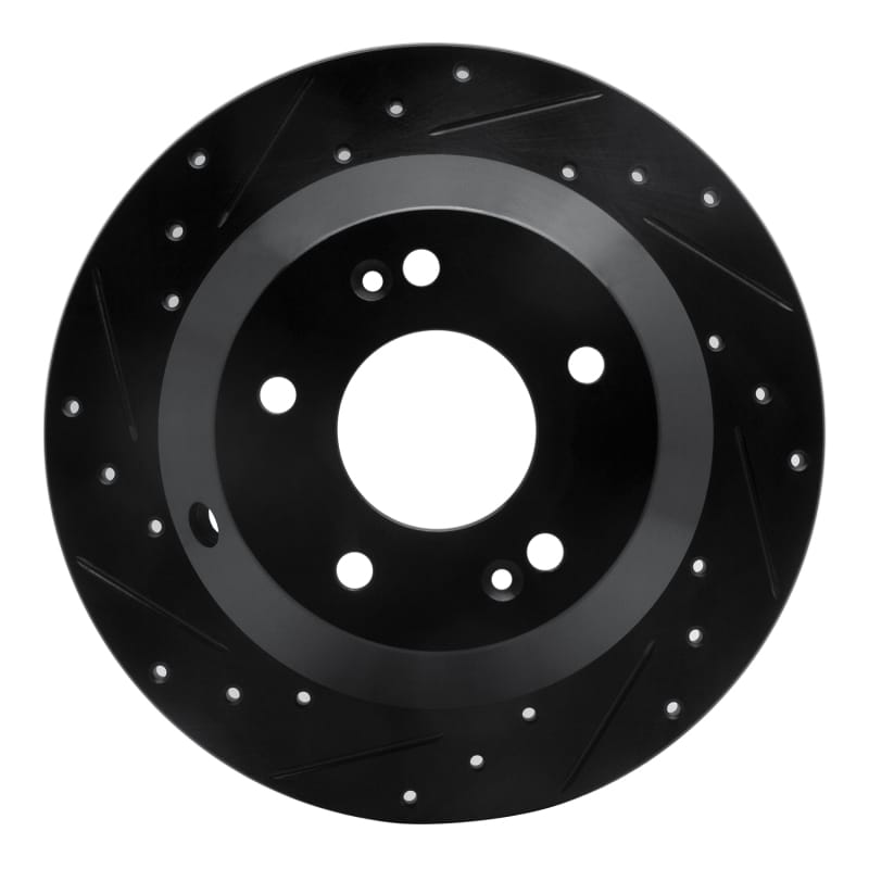 R1 Concepts — R1 10-21 Hyundai Santa Fe Rear Left Drilled & Slotted Black Brake Rotor
R1 Brake Rotor Drill