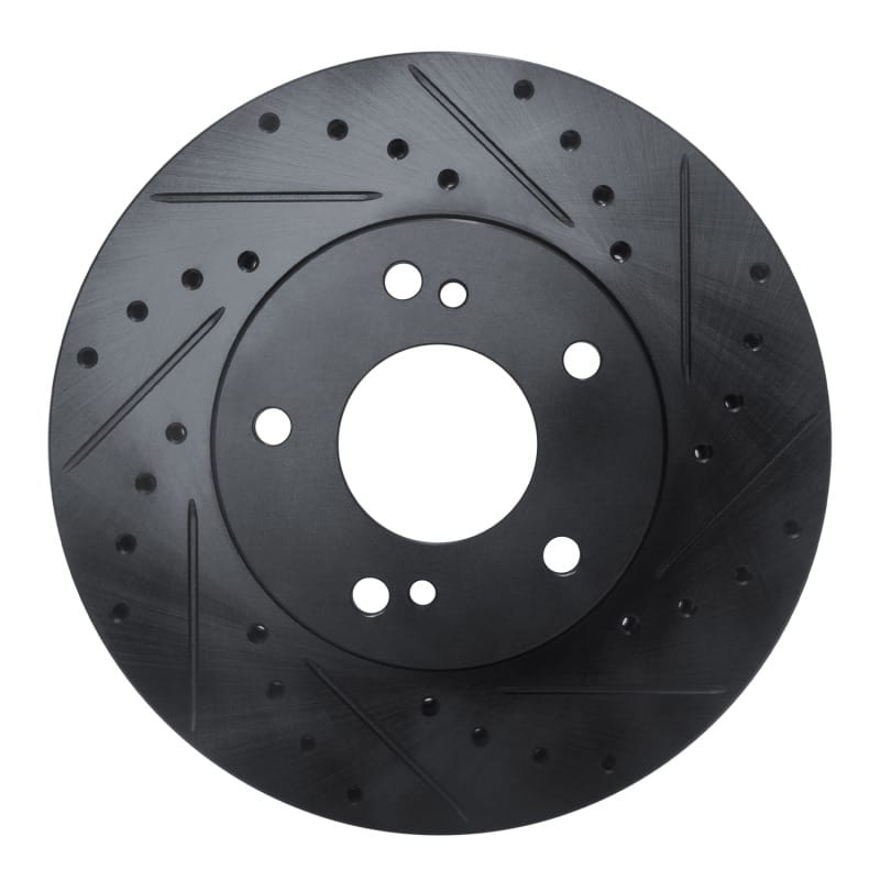 R1 Concepts — R1 89-96 Nissan 300ZX Front Right Drilled & Slotted Black Brake Rotor
R1 Brake Rotor Drill