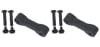Kentrol — Kentrol 97-06 Jeep Wrangler TJ Replacement Hood Catch Rubbers Pair - Textured Black