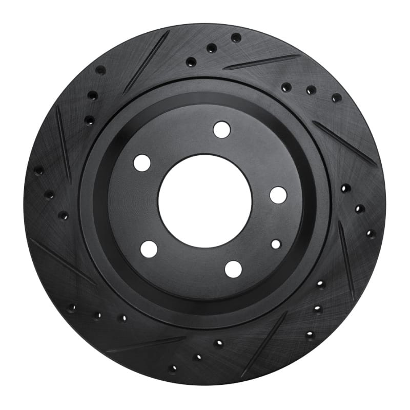 R1 Concepts — R1 93-95 Mazda RX-7 Rear Left Drilled & Slotted Black Brake Rotor
R1 Brake Rotor Drill