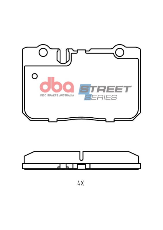 DBA — DBA 97-00 Ford F-250 HD (4 Whl ABS) 4WD Front Street Series Brake Pads
Brake Pad