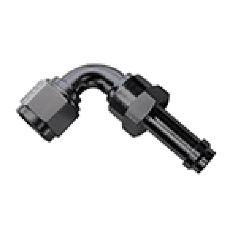Fragola — Fragola -6AN 90 Degree EZ Street Hose End Black