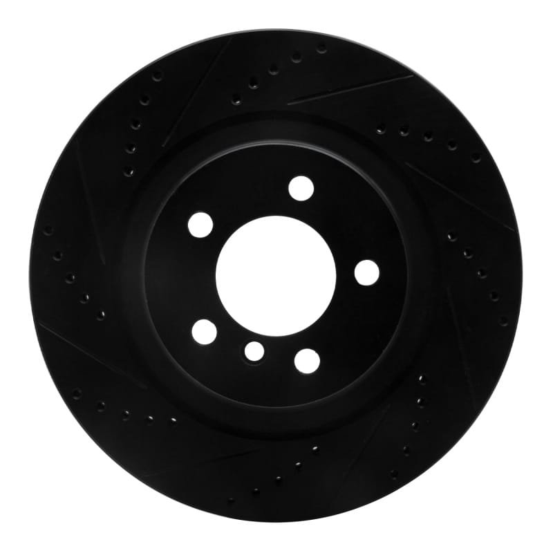 R1 Concepts — R1 06-09 Land Rover Range Rover Front Left Drilled & Slotted Black Brake Rotor
R1 Brake Rotor Drill