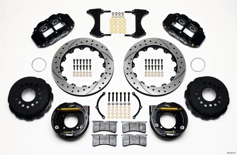 Wilwood — Wilwood Narrow Superlite 4R Rear P-Brk Kit 12.88in Drilled Chevy 12 Bolt w/ C-Clips
BRAKE KIT