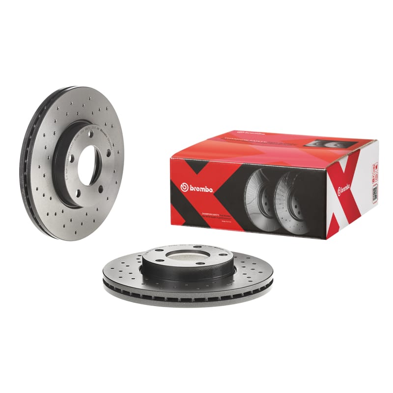 Brembo OE — Brembo OE 04-13 Mazda 3/09-13 3 Sport Drilled Xtra Brake Disc - Front