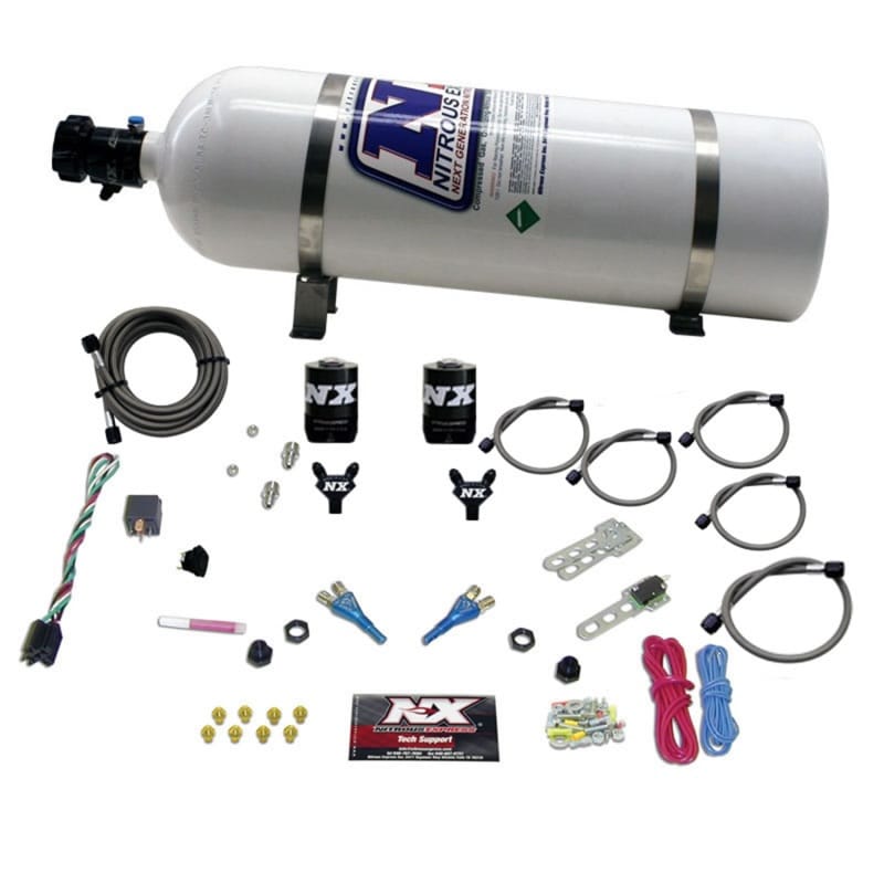 Nitrous Express — Nitrous Express 92-95 Dodge V8 TBI Dual Nozzle Nitrous Kit (50-125HP) w/15lb Bottle
Injection System Kit
N2OSys