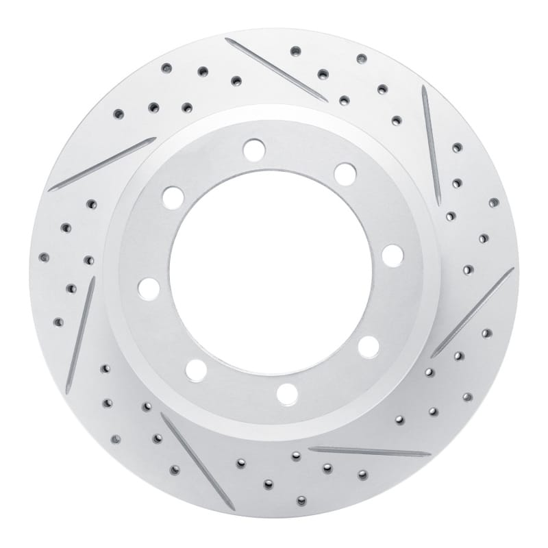 R1 Concepts — R1 05-12 Ford F-450 Super Duty Rear Right Drilled & Slotted Geo-Carbon Rotor