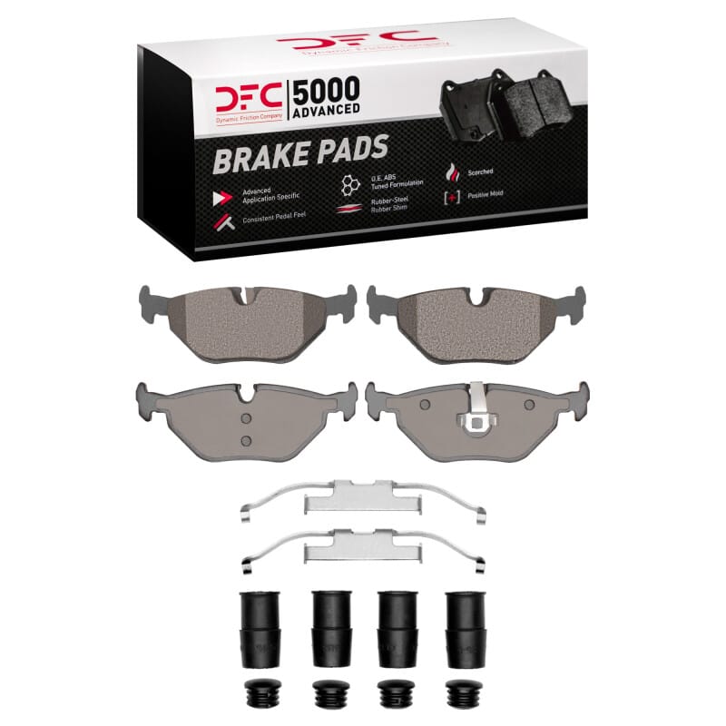 DFC — DFC 91-08 BMW 318ti Rear 5000 Advanced Low Metallic Brake Pads and Hardware Kit
DFC Brake Pad Set