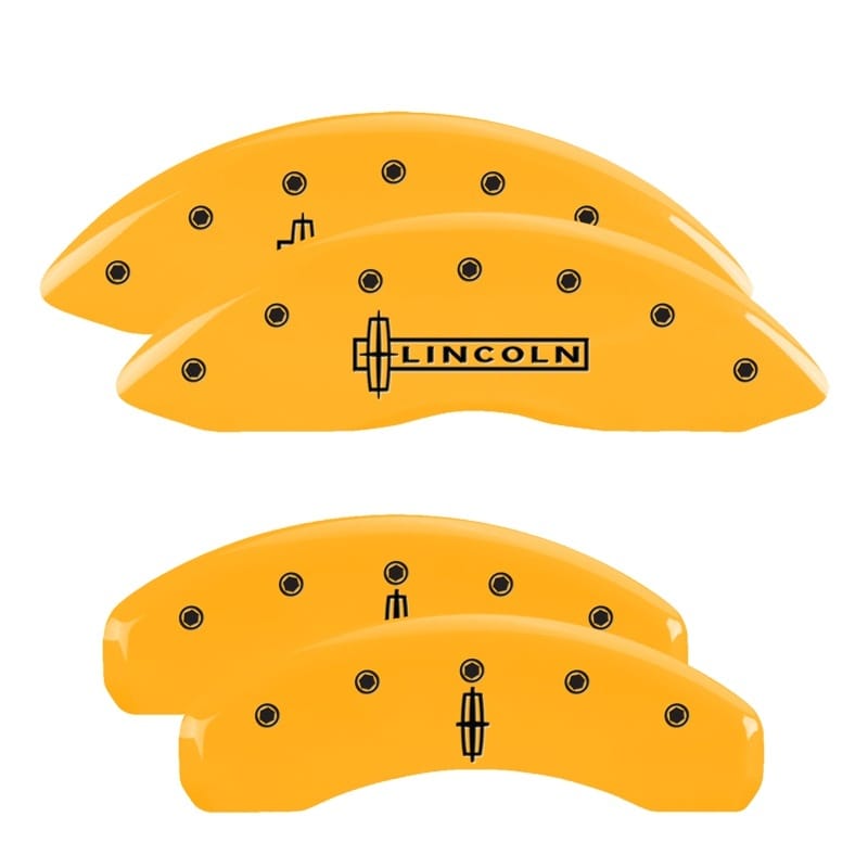 MGP — MGP 4 Caliper Covers Engraved Fr Lincoln Rr Star Logo Yellow Finish Blk Char 2003 Lincoln Navigator
Caliper Covers