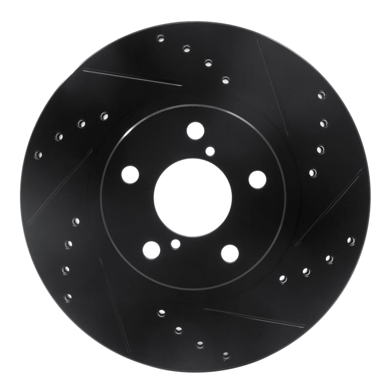 R1 Concepts — R1 90-16 Saab 9-2X Front Right Drilled & Slotted Black Brake Rotor
R1 Brake Rotor Drill