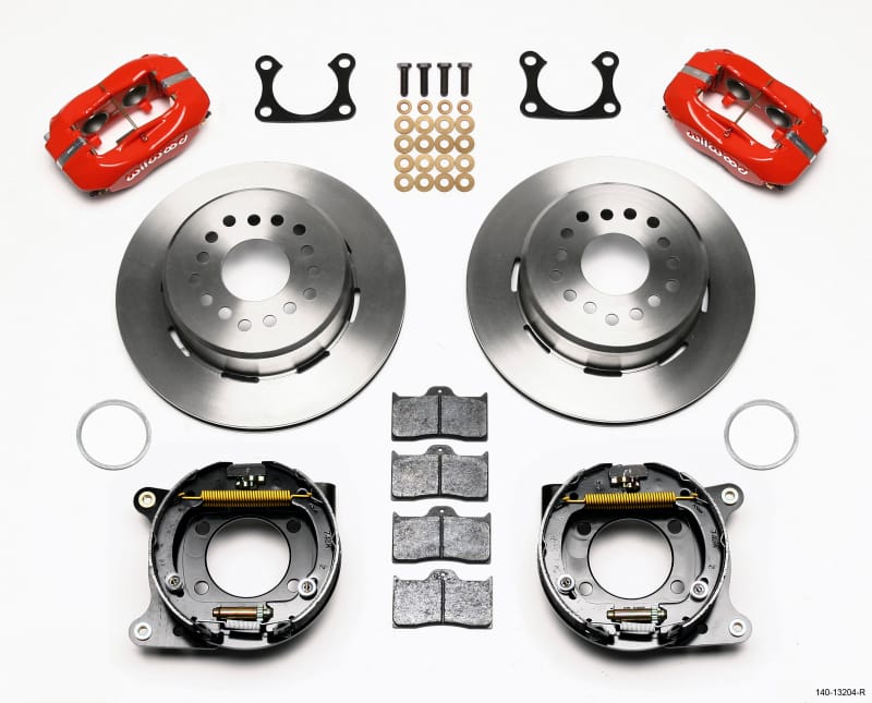 Wilwood — Wilwood Forged Dynalite P/S Park Brake Kit Red Big Ford 2.36in Offset
BRAKE KIT