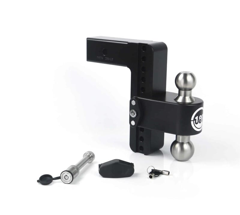 Weigh Safe — Weigh Safe 180 Hitch 8in Drop Hitch & 2.5in Shank (10K/18.5K GTWR) w/WS05 - Black Cerakote