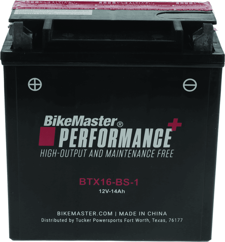 BikeMaster — BTX16-BS-1 Battery, 200 CCA
