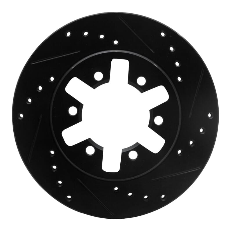 R1 Concepts — R1 85-97 Nissan D21 Pickup RWD (4 Cyl Excl HD) Front Right Drilled & Slotted Black Brake Rotor
R1 Brake Rotor Drill