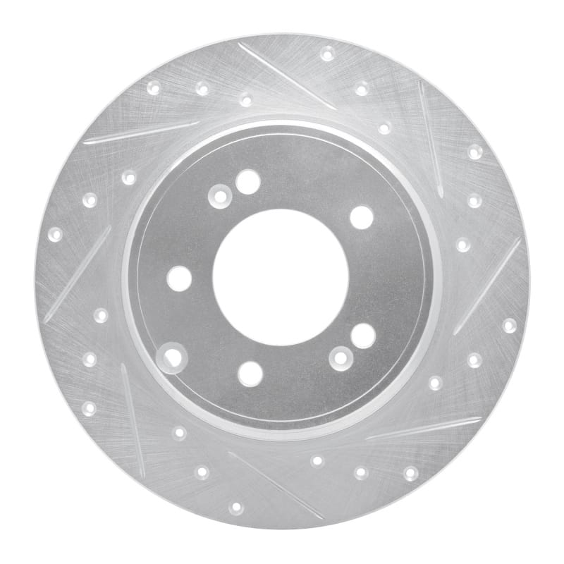 R1 Concepts — R1 17-19 Kia Cadenza Rear Right Drilled & Slotted Silver Brake Rotor
R1 Brake Rotor Drill