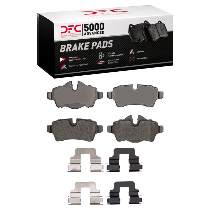 DFC — DFC 07-15 Mini Cooper Clubman Rear 5000 Advanced Low Metallic Brake Pads and Hardware Kit
DFC Brake Pad Set
