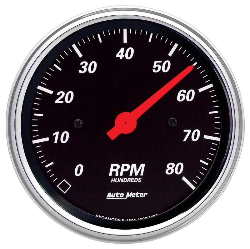 AutoMeter — Autometer Designer Black 3-3/8in Electrical 8k RPM In-Dash Tachometer
GA 3-3/8" 8K RPM DB