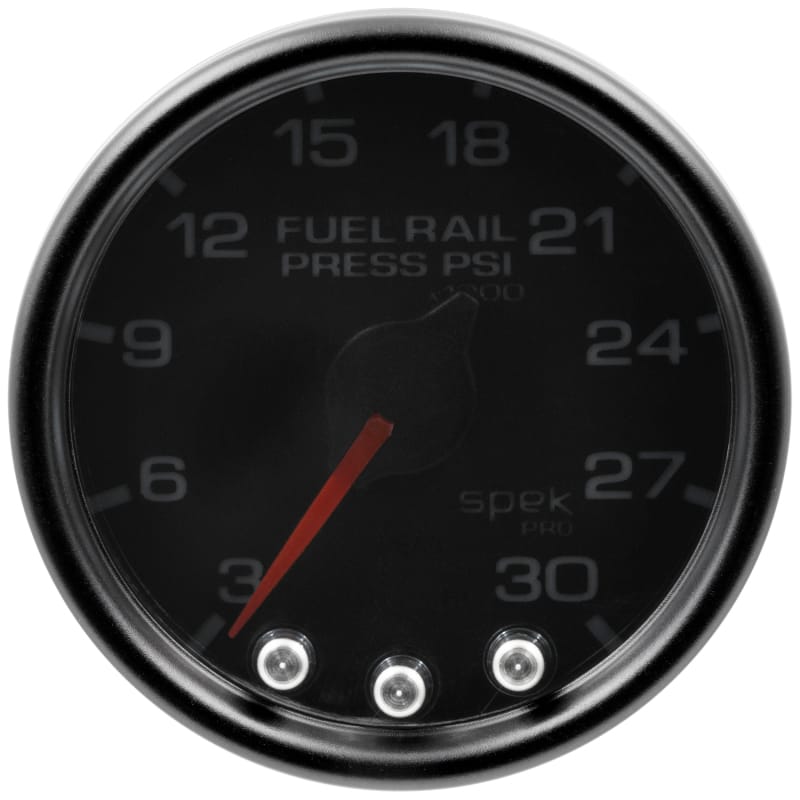 AutoMeter — Autometer Spek-Pro Gauge Rail Press 2 1/16in 30Kpsi Stepper Motor W/Peak & Warn Blk/Smoke/Blk
GA 2" RAILP BSB SPEK