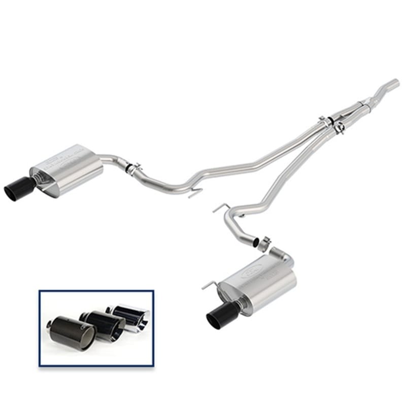 Ford Racing — Ford Racing 2018+ Mustang 2.3L EcoBoost Cat-Back Extreme Exhaust System w/ Black Chrome Tips
Exhaust System Kit