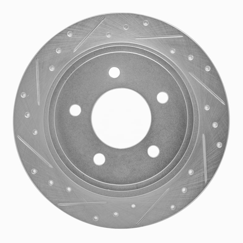 R1 Concepts — R1 04-08 Chrysler Pacifica Rear Left Drilled & Slotted Silver Brake Rotor
R1 Brake Rotor Drill
