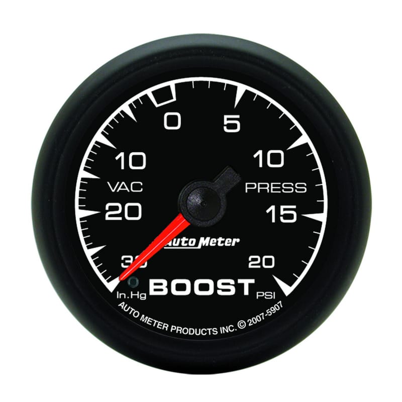 AutoMeter — Autometer ES 52.4mm 30 In. HG/20 PSI Vacuum/Boost Gauge
GA 2" BST 20PSI M ES