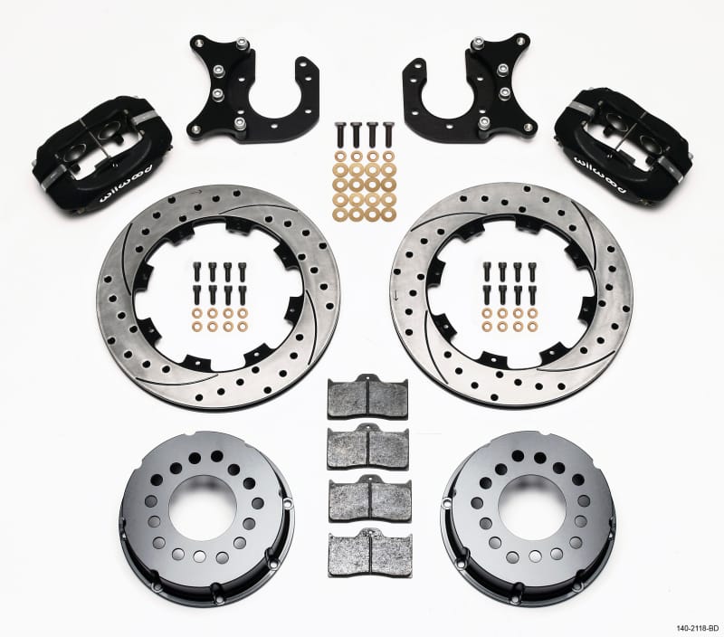 Wilwood — Wilwood Forged Dynalite P/S Rear Kit Drilled Rotor New Big Ford 2.50in Offset
BRAKE KIT
