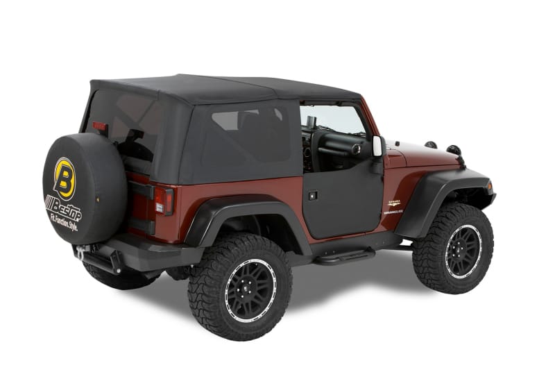 Bestop — Bestop 07-18 Jeep Wrangler JK Lower Fabric Doors (Front Doors Black Diamond)
Lower Fabric Doors