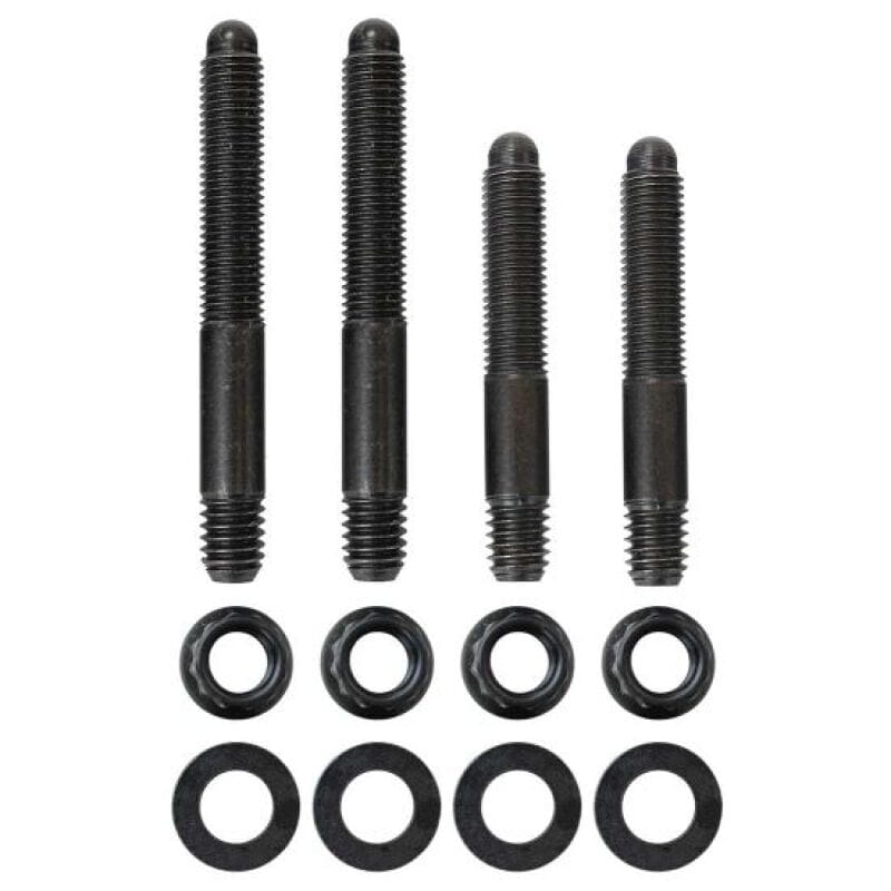 Moroso — Moroso 2PC 5/16in-24 x 2.0in & 2 PC 5/16in-24 X 2.5in Long 12-Point Nuts Carb Stud Kit w/Bracket