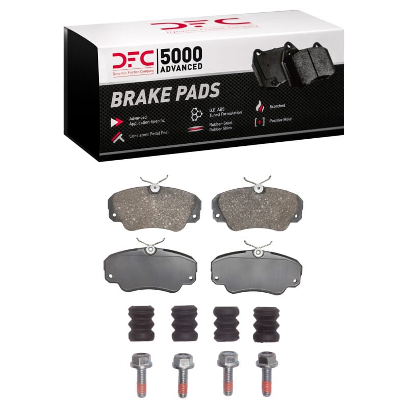DFC — DFC 97-01 Cadillac Catera Front 5000 Advanced Low Metallic Brake Pads and Hardware Kit
DFC Brake Pad Set