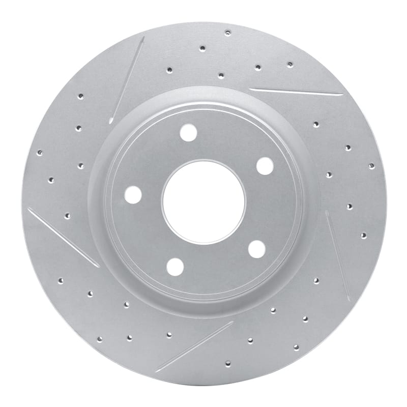 R1 Concepts — R1 12-25 Chrysler Pacifica Front Right Drilled & Slotted Geo-Carbon Rotor