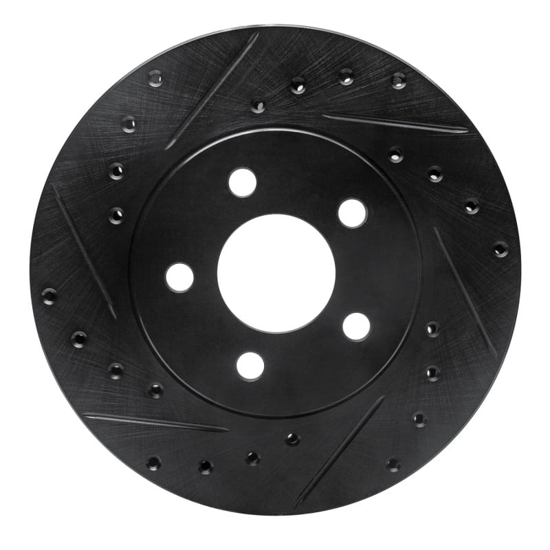 R1 Concepts — R1 84-95 Chrysler Imperial Front Left Drilled & Slotted Black Brake Rotor
R1 Brake Rotor Drill