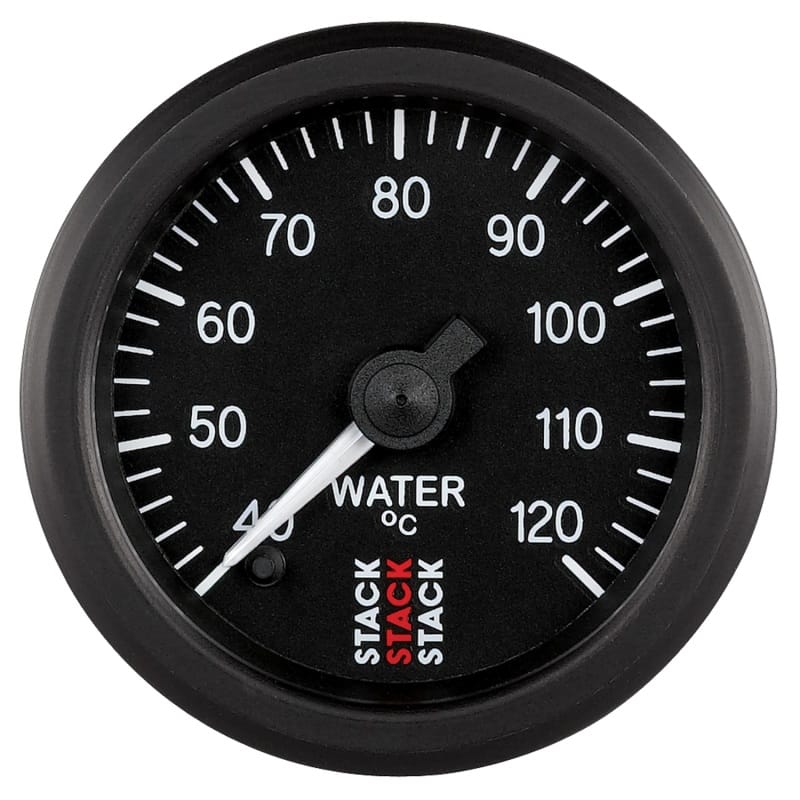 AutoMeter — Autometer Stack 52mm 40-120 Deg C 1/8in NPTF Male Pro Stepper Motor Water Temp Gauge - Black
Ga WT ProStpr B 120C