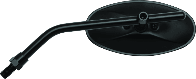 BikeMaster — BikeMaster Adjustable Oval Mirror 10mm - Each - Black