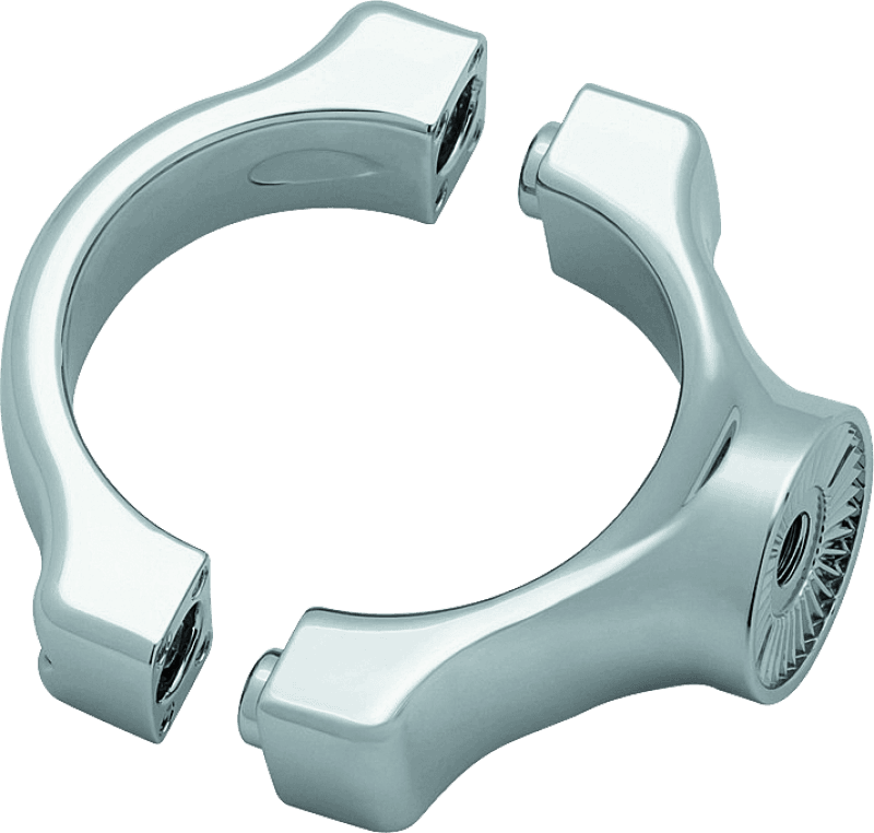 Kuryakyn — Side Mount License Plate Holder Clamp Chrome