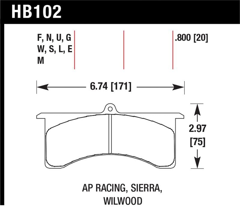 Hawk Performance — Hawk HPS Street Brake Pads
Disc Brake Pad