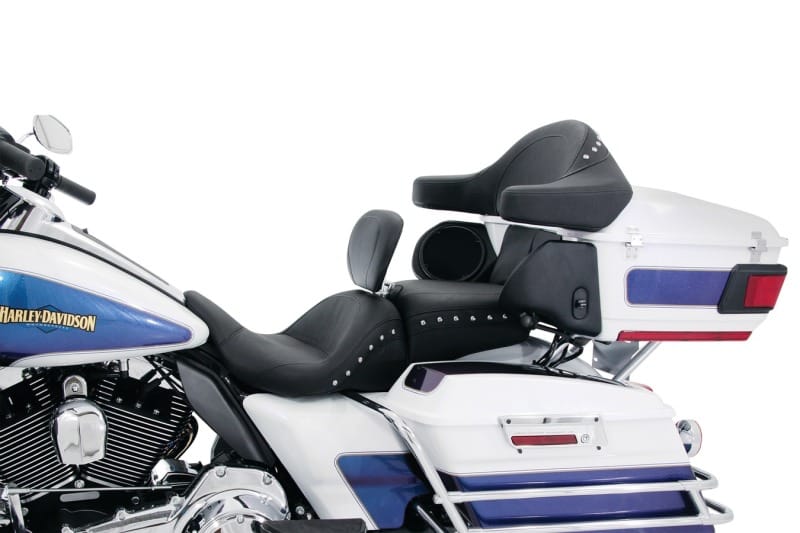 Mustang Motorcycle — Mustang 93-13 Harley FL Touring Extended Arm Wrap w/Studs - Black