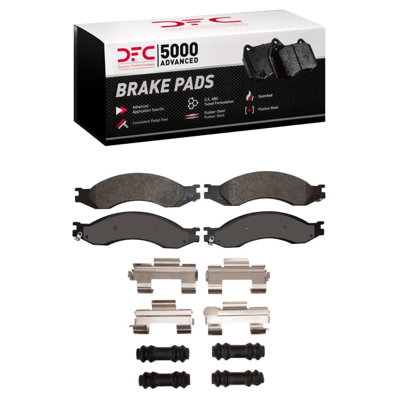 DFC — DFC 03-10 Chevrolet C5500 Kodiak Rear/Front 5000 Advanced Semi Metallic Brake Pads and Hardware Kit
DFC Brake Pad Set