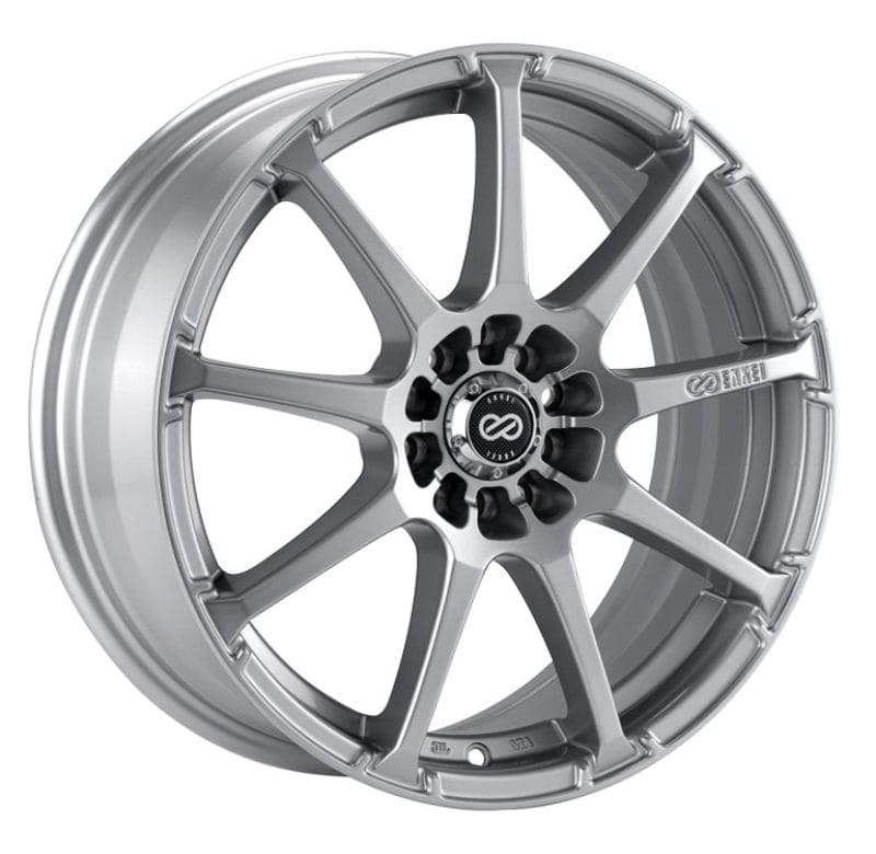 Enkei — Enkei EDR9 15x6.5 4x100/114.3 38mm Offset 72.6 Bore Diameter Silver Wheel