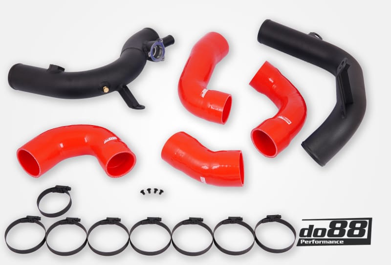 do88 — do88 VAG 2.0 TSI EA888 Gen4 (300hp+) OEM Intercooler Pressure Pipes Red Hoses