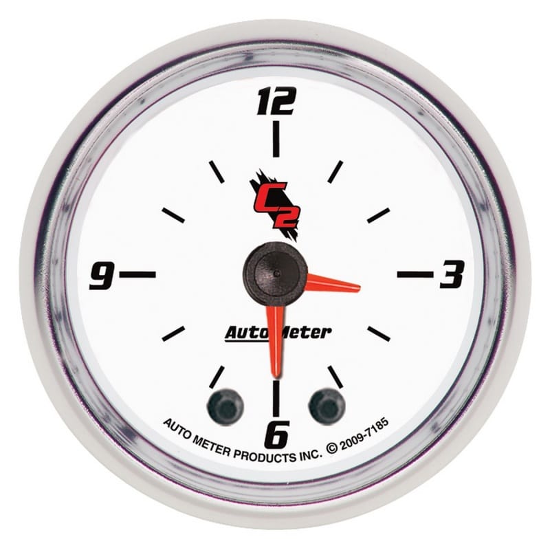 AutoMeter — Autometer C2 2-1/6in 12 Hour Analog Clock Gauge
2" CLOCK ANALOG C2