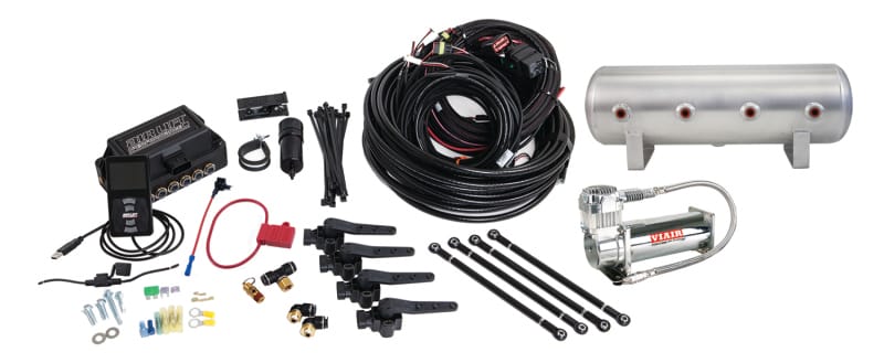 Air Lift — Air Lift Performance 3H (3/8 Air Line 2.5 Gal Raw Aluminum Tank VIAIR 444C Comp)
Air Susp Comp Kit