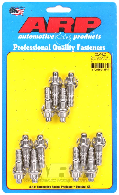 ARP — ARP Buick Stage II & Prod SS header stud kit