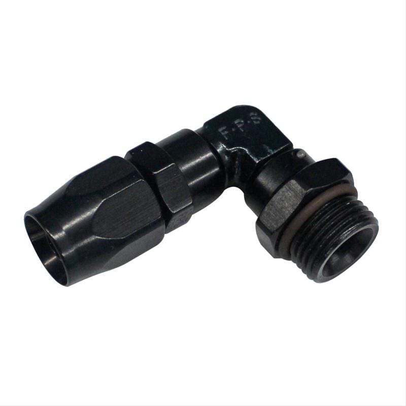 Fragola — Fragola -12AN x 90 Degree x 1 1/16-12 (12) Hose End - Black