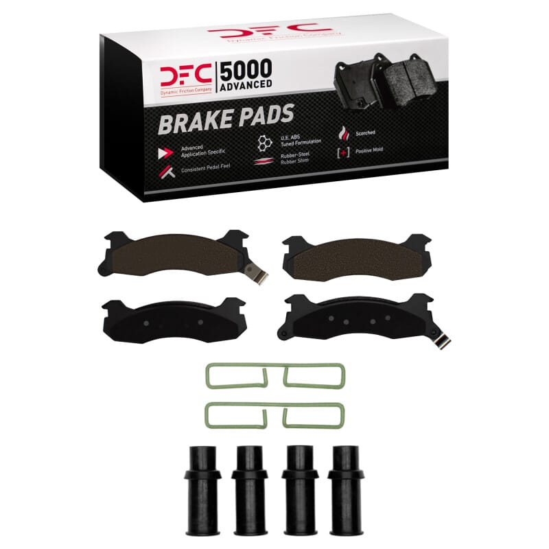 DFC — DFC 84-86 Ford Mustang Rear 5000 Advanced Semi Metallic Brake Pads and Hardware Kit
DFC Brake Pad Set
