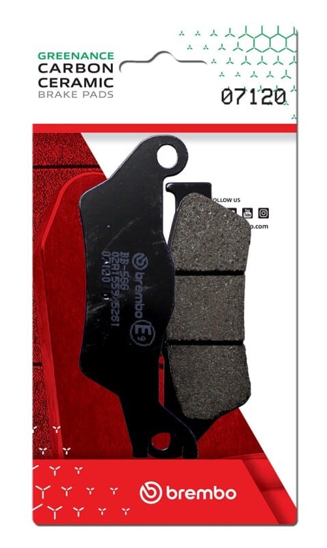 Brembo OE Powersports — Brembo OE Aprilia Sr/Aprilia Sxr/Piaggio Typhoon Carbon Ceramic Brake Pad - Front