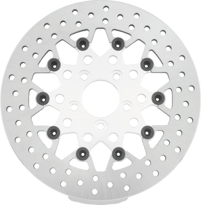 TwinPower — Floating Rotor, Mesh Silver, Rear, 11.8 in.